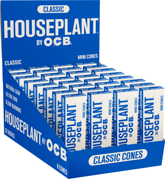 32CT Display HOUSEPLANT by Seth Rogen OCB Classic Pre Rolled Cones