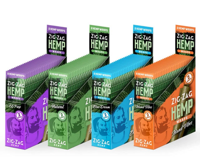 Zig Zag Hemp Wraps | 25 x 2pk