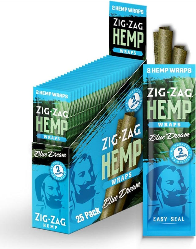 Zig Zag Hemp Wraps | 25 x 2pk